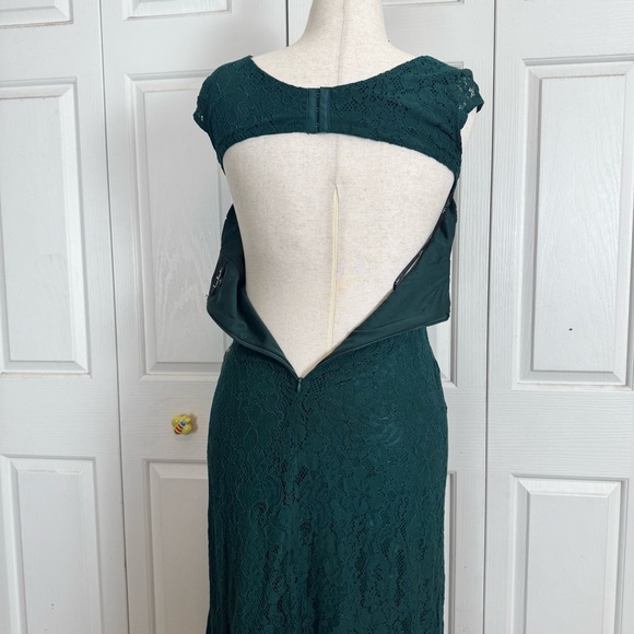 Lulu's Green Lace Maxi Dress - Picture 8 of 14